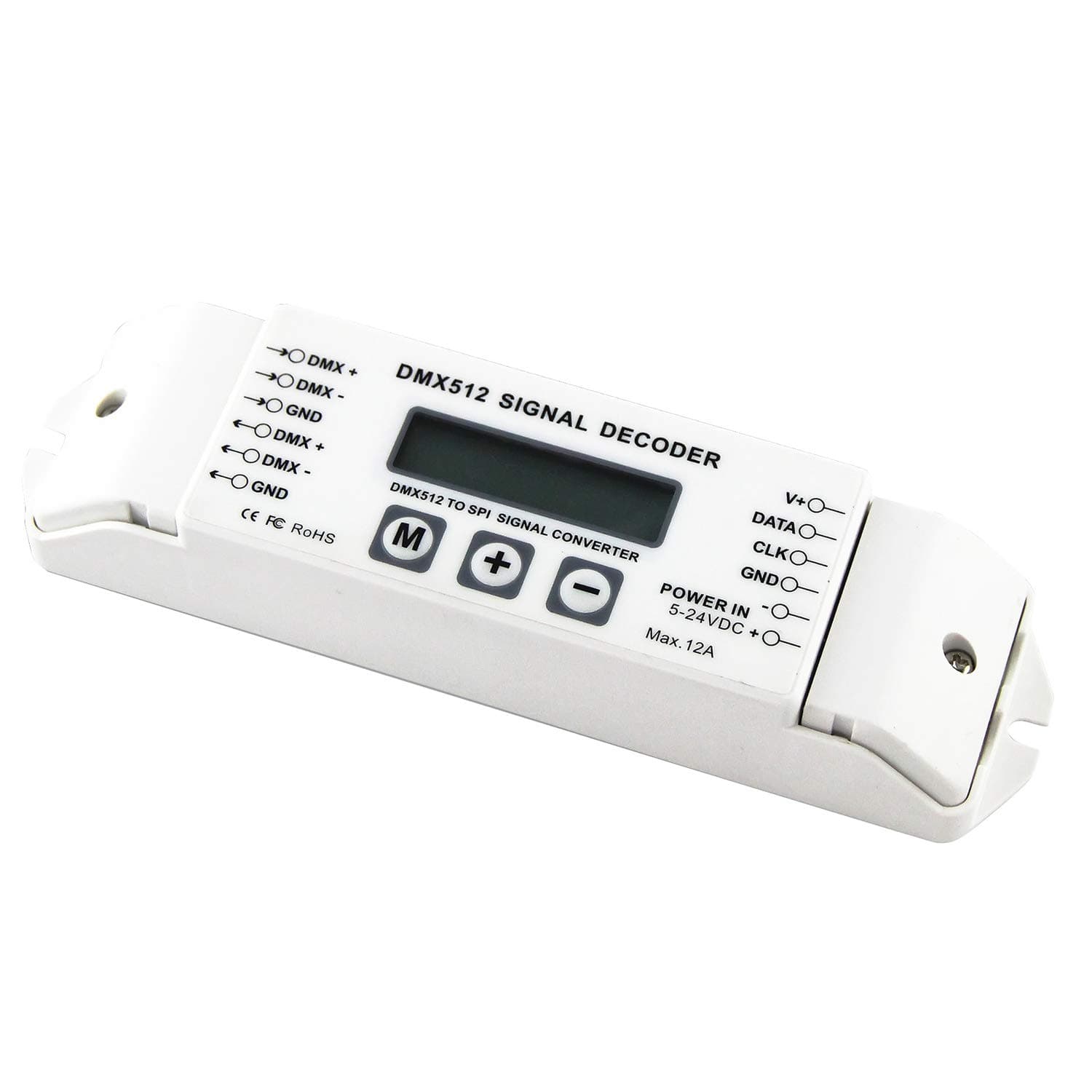 Tuneway Bc-820 Dmx To Spi Signal Decoder Convertor Dmx512 Lpd6803 8806 Ws2811/ 2801 Ws2812B 9813 Led Light Controller Dc5V-24V