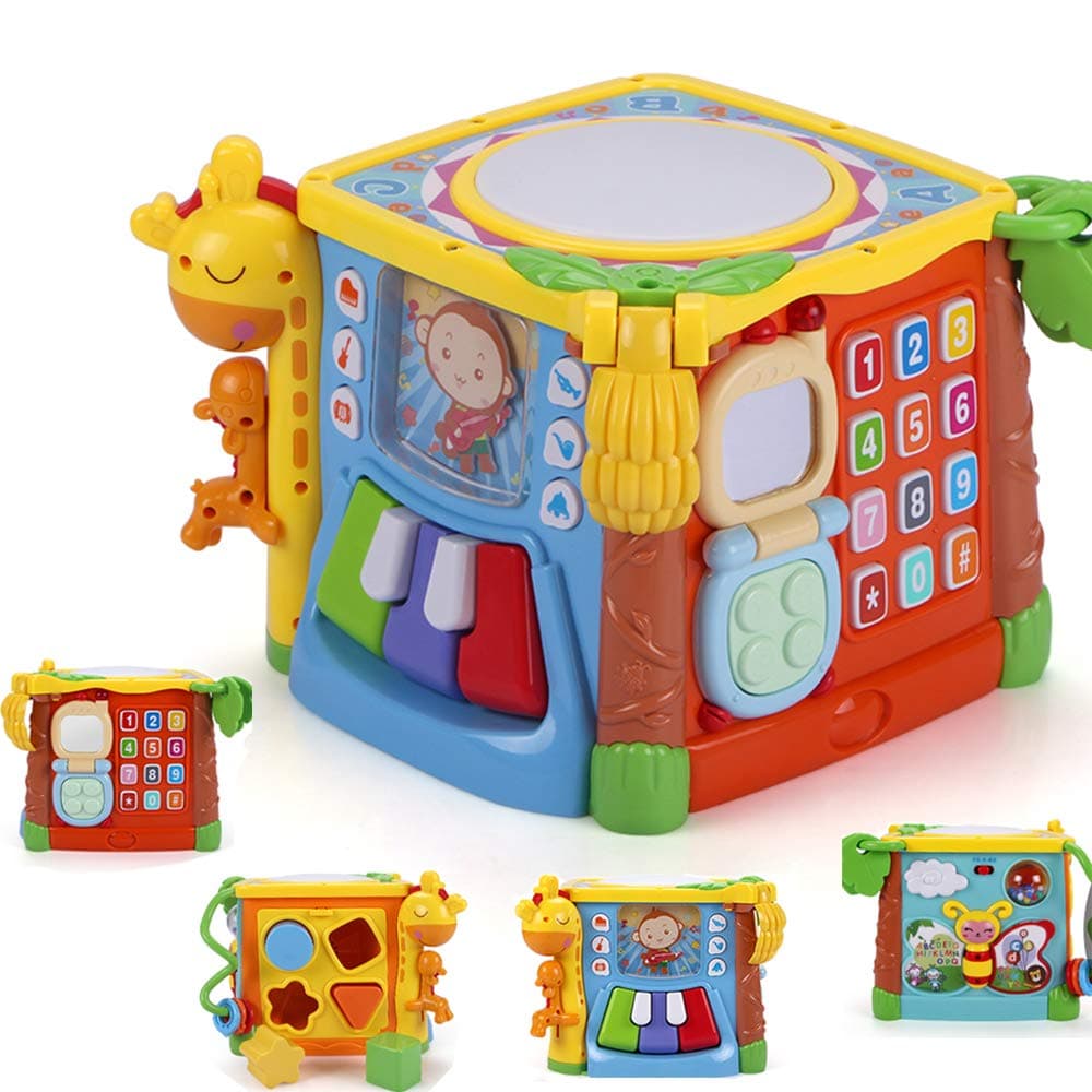 MzekiR 5 in 1 Music Drum Activity Cube Toy