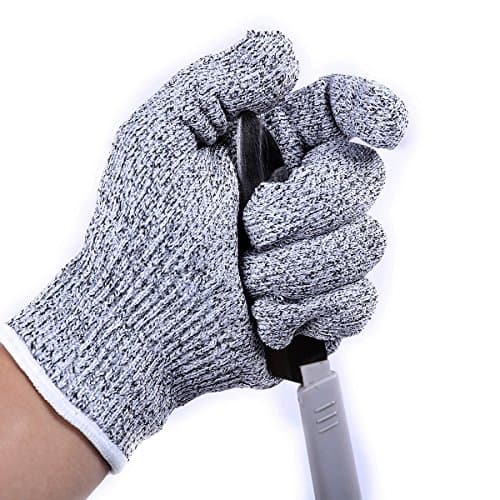 Cut Resistant Gloves, 1 Pair Level 5 Protection Kitchen Safety Gloves Anti-Cutting and Breathable for Kitchen, Garden Works (Large)