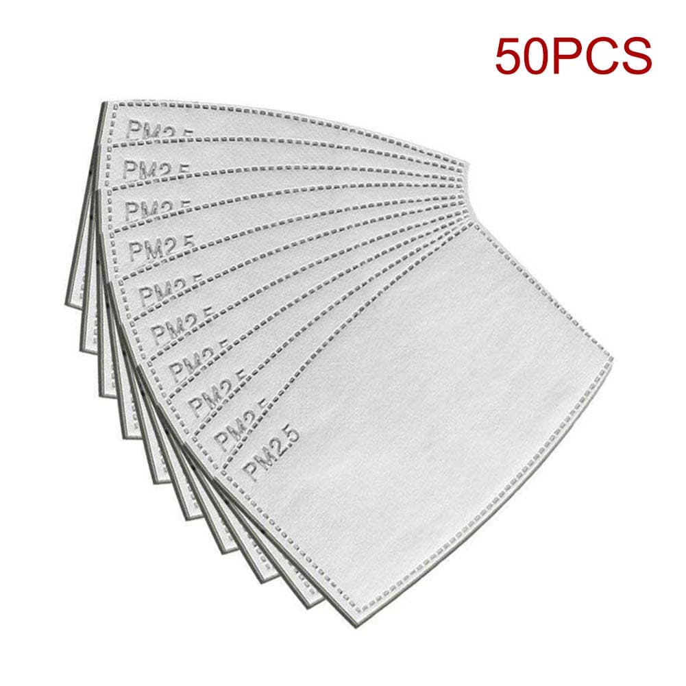 Kitchz 10/30/50/100Pcs PM2.5 Protective Filter 5 Layers Replaceable Anti Haze Filters for Mouth Masks