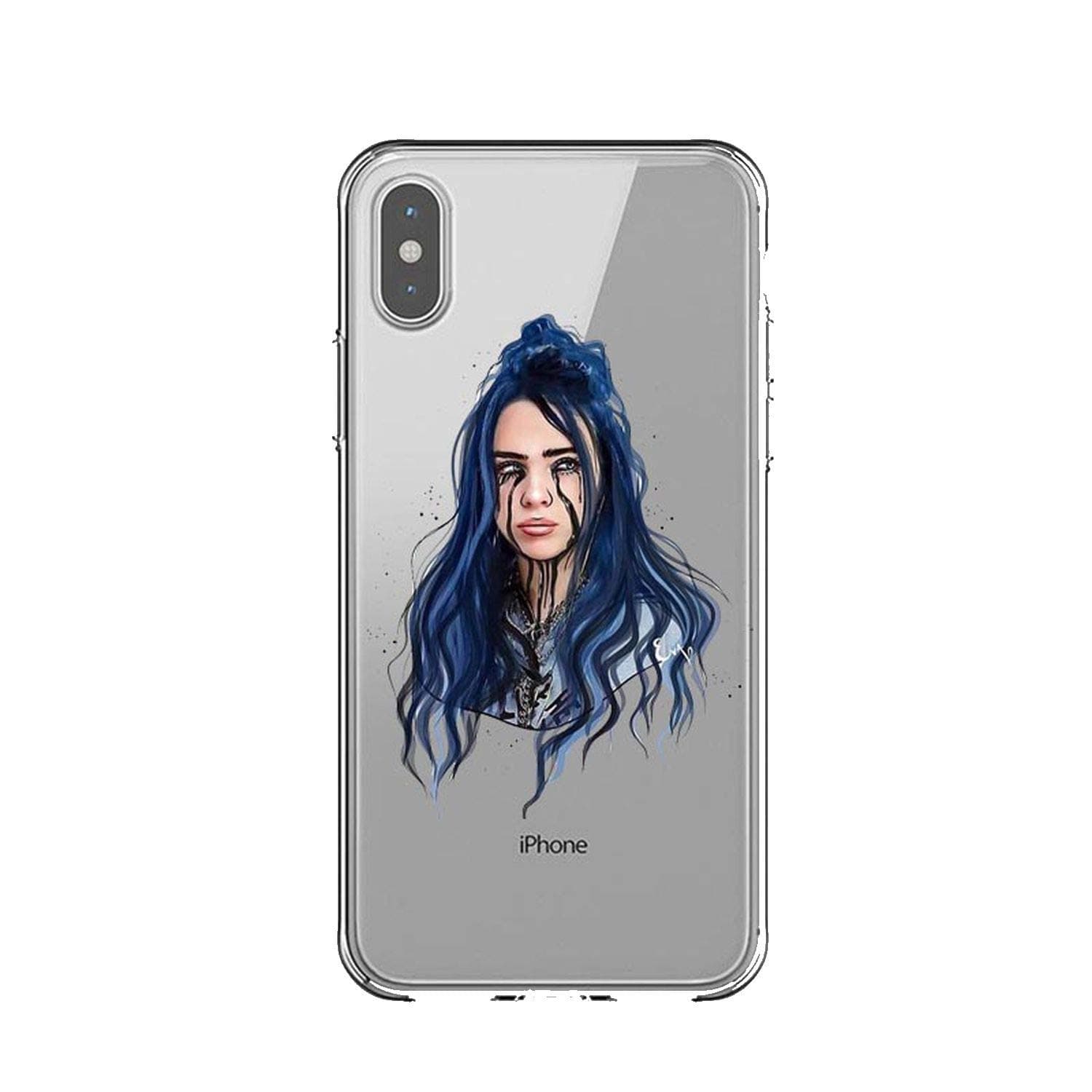 Billie eilish Silicone Phone Case for iPhone X 6 6sPlus 7 8 Plus XS MAX XR Back Cover,TPU16,for iPhone Xs