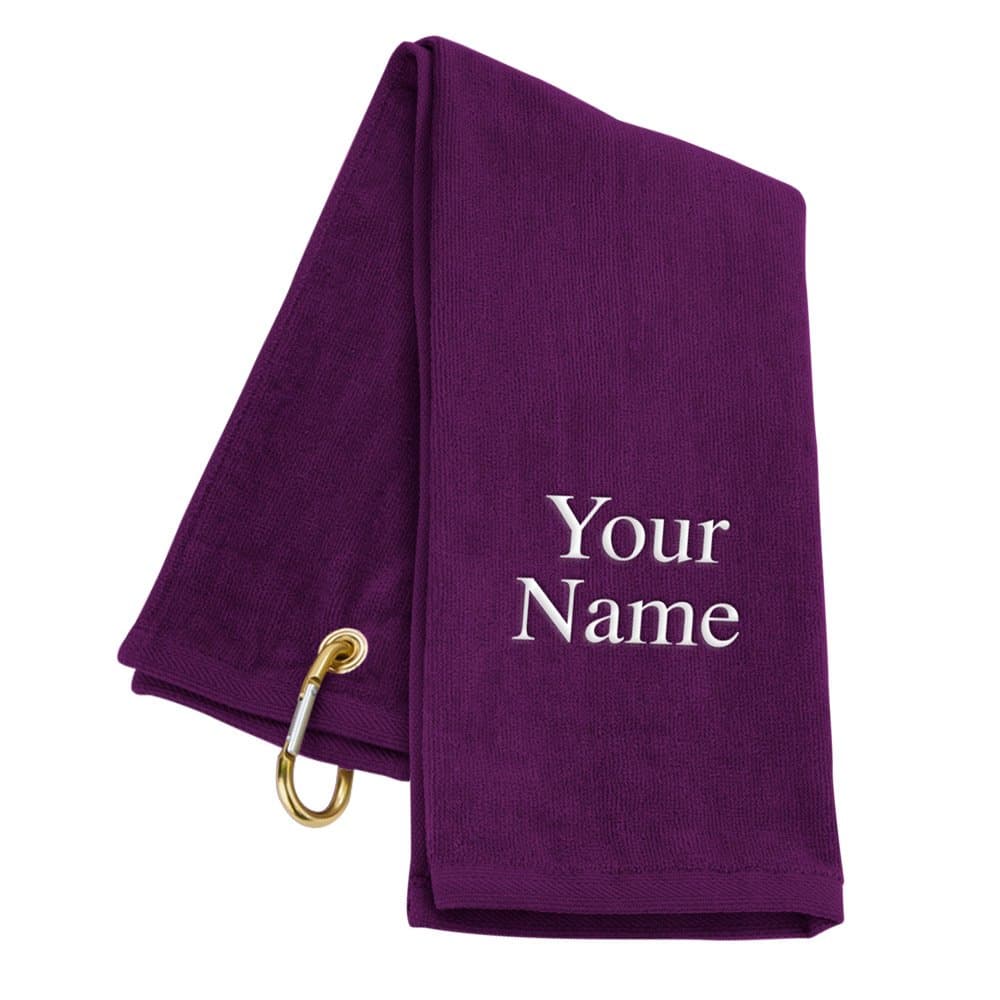 Trifold LLC Personalized Golf Towel - Purple