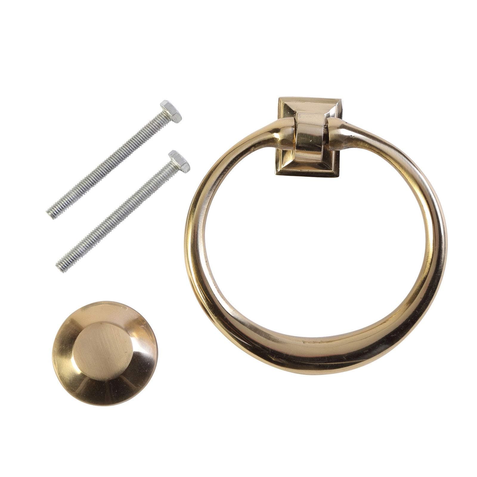 Sandleford Circular Door Knocker - Polished Brass