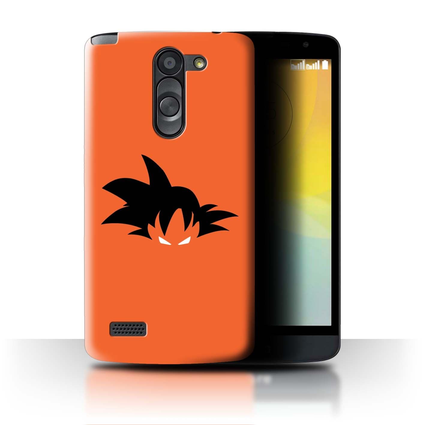 Stuff4 Phone Case for LG L Bello/D331 Anime Fighters Goku Inspired Design Transparent Clear Ultra Slim Thin Hard Back Cover