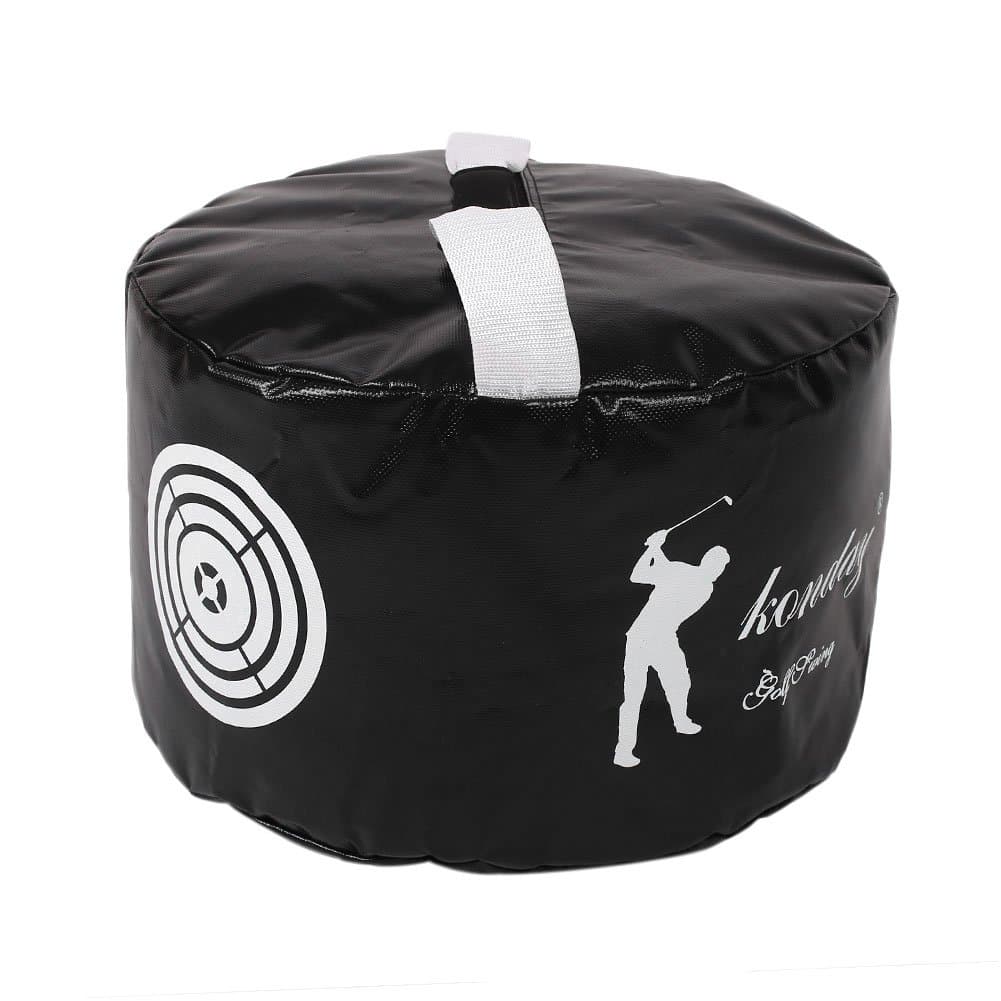 LISRUI Golf Power Impact Swing Aid Practice Training Smash Hit Strike Bag Trainer Black