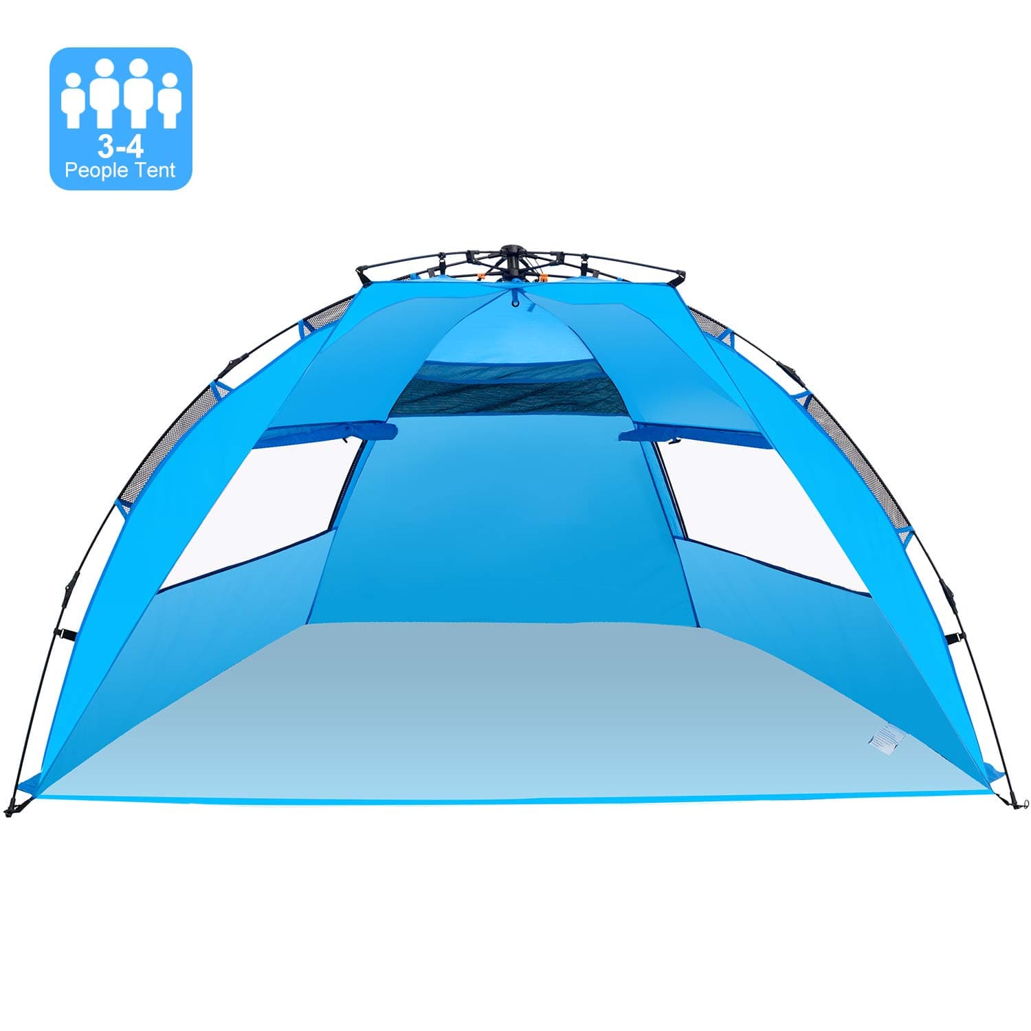 Victostar Easy Setup Beach Tent, Automatic Pop up Instant Sun Shelter with UPF 50+ UV Protection for Family Outdoor Beach Camping (X-Large)