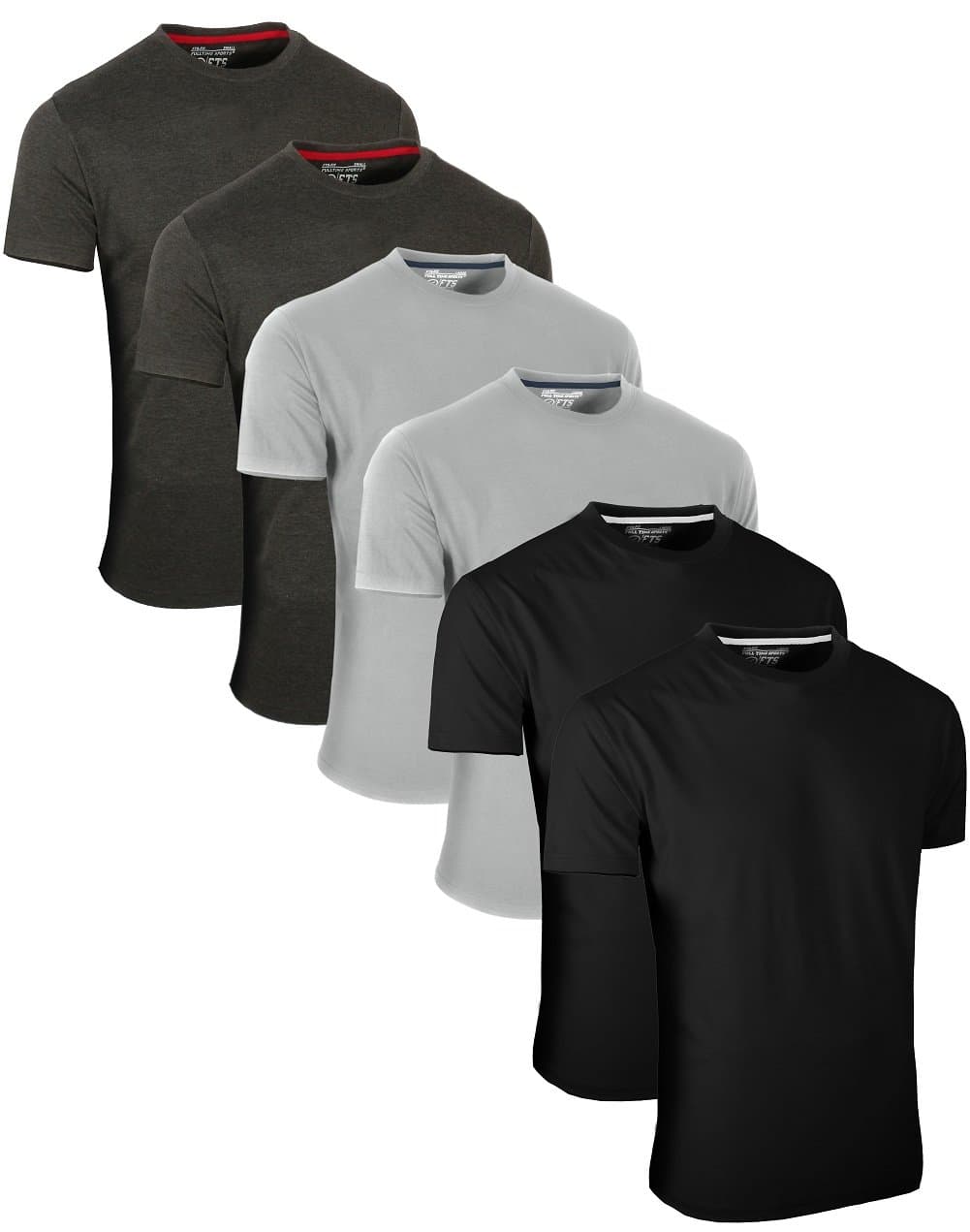 FTS-634 Unique Blend Fabric Round Neck Tech T-Shirts