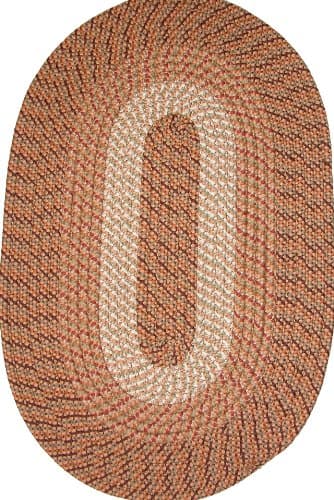 Plymouth 5' Round Braided Rug (Straw)