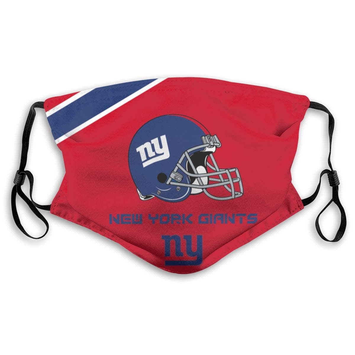 Kanteband New York Giants Adjustable and Replaceable 5 - Layer Activated Carbon Filter Respirator for Unisex Use