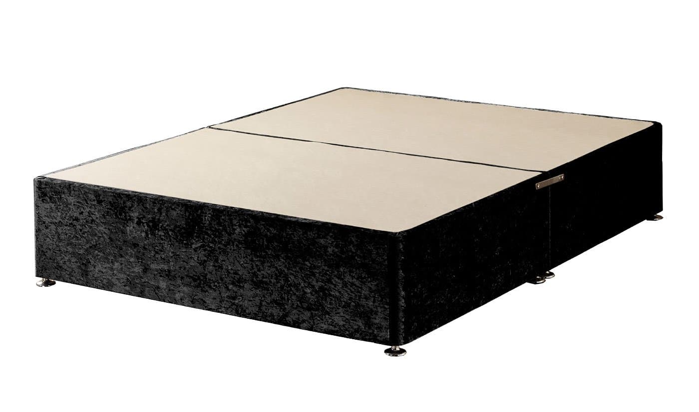 Somnior BedsDivan, velvet, Black, Single