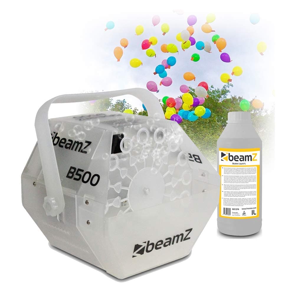 Bubble Making Machine 1L Fluid Perfect for Childrens Parties & Garden Events