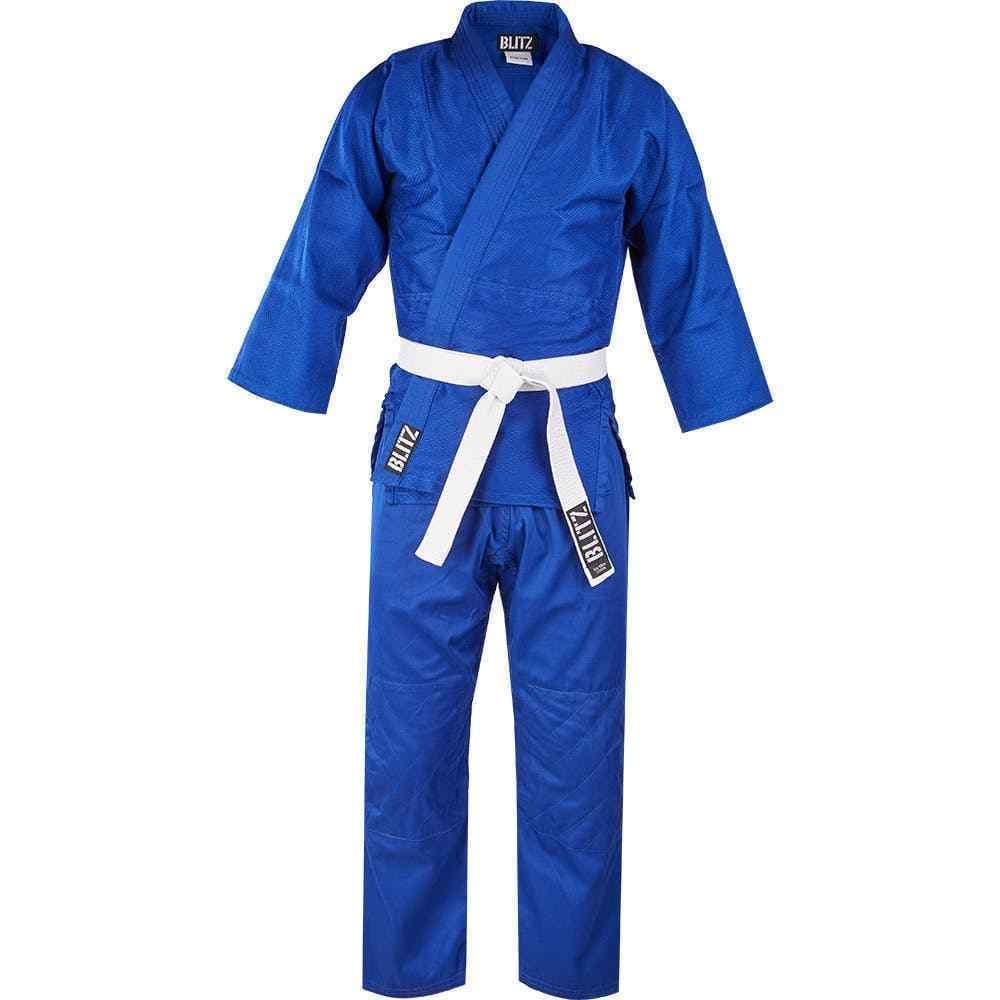 Blitz Judo Suit - Polycotton Lightweight 10oz - 283g Blue Uniform Gi Training