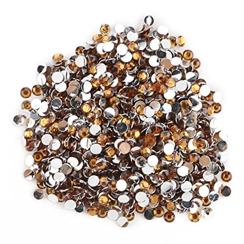 Round Beads for Jewelry Making - Flat Back Clear Crystal Rhinestones (3 mm) Wholesale Bulk - Yazycraft