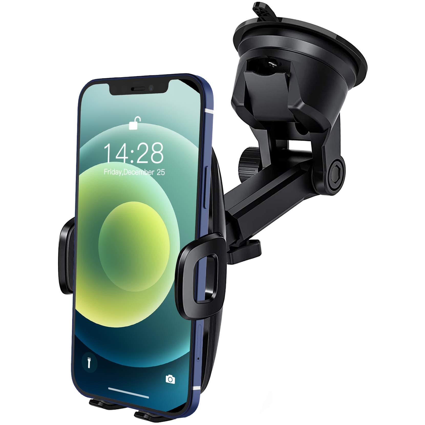 Car Phone Mount, Mpow Universal Dashboard/Windshield Mobile Phone Car Cradles, Washable Gel Pad Car Phone Holder Compatible iPhone 11Pro Max/11 Pro/Xr/Xsmax/X/8, Galaxy S10/S9/S8/S7, Google, HTC, LG E