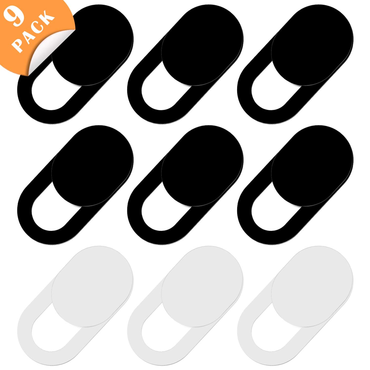 Braylin Webcam Cover Slide Blocker for Laptop, Desktop, PC, MacBook Pro, iMac, Tablets PC, Surface, Notebook, Smartphone, Echo Spot, Surface Protect Your Privacy and Security, Strong Adhensive