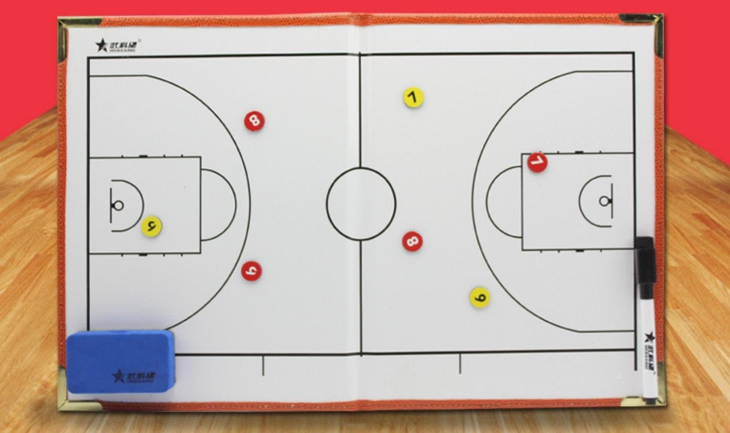 Sporting coach game sandbox basketball tactics folder magnetic