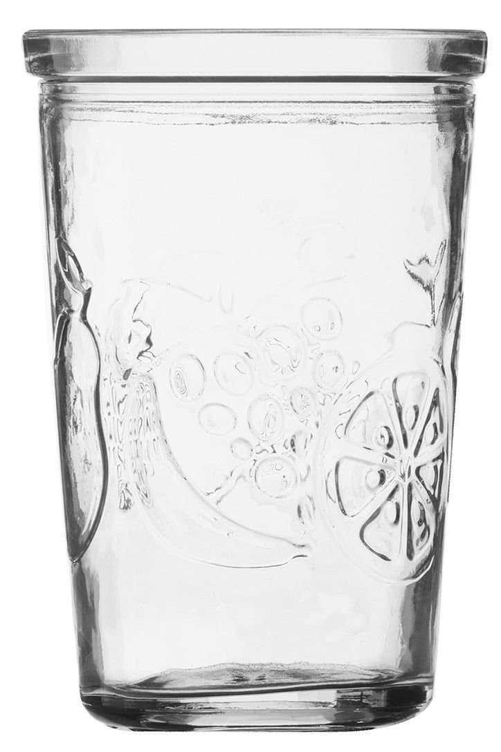 Ravenhead Fruit Glass Tumbler Set Stackable Juice Water Glasses Set of 6