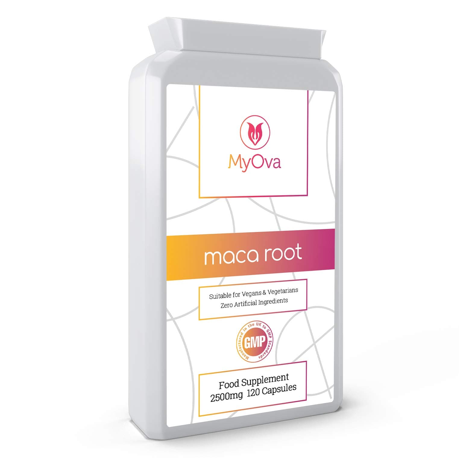 MyOva Maca Root Supplement–2500mg High Potency Extract–120 Veggie Capsules