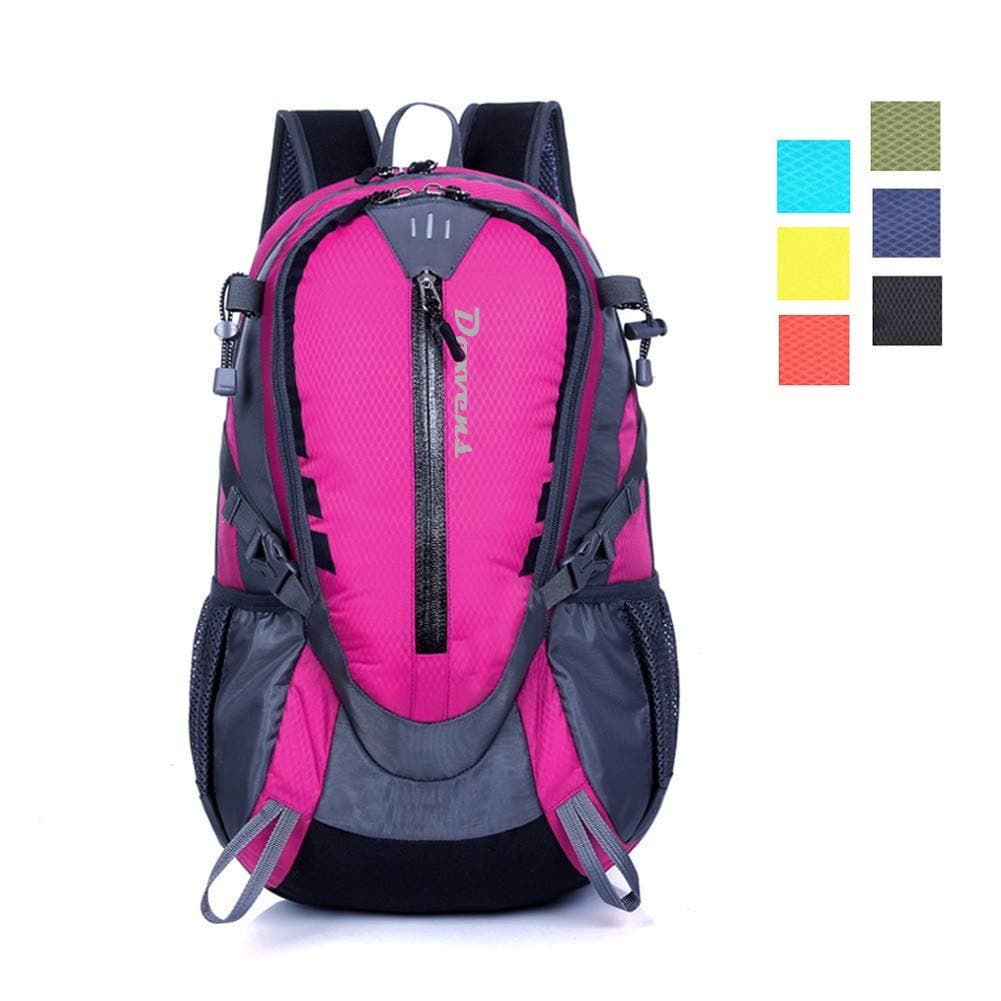 Daxvens Day Hiking Backpack Chest Waist Strap Small Lightweight Daypack