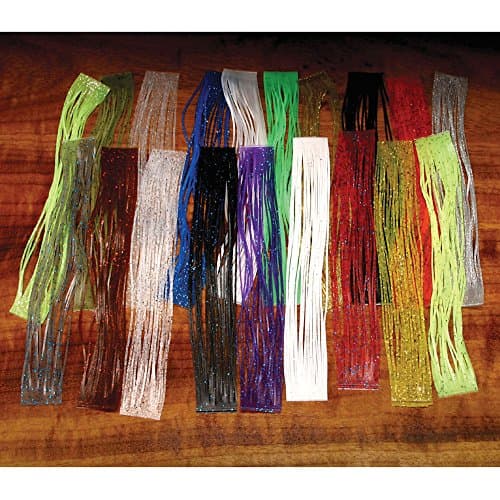 Hareline Crazy Legs Minnow Grey/Black-Pearl Flake