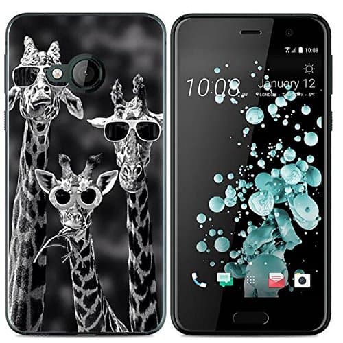Yrlehoo For HTC U Play, Soft Silicone Case for HTC U Play Case Cover Etui Protect Backcase Protection, giraffe