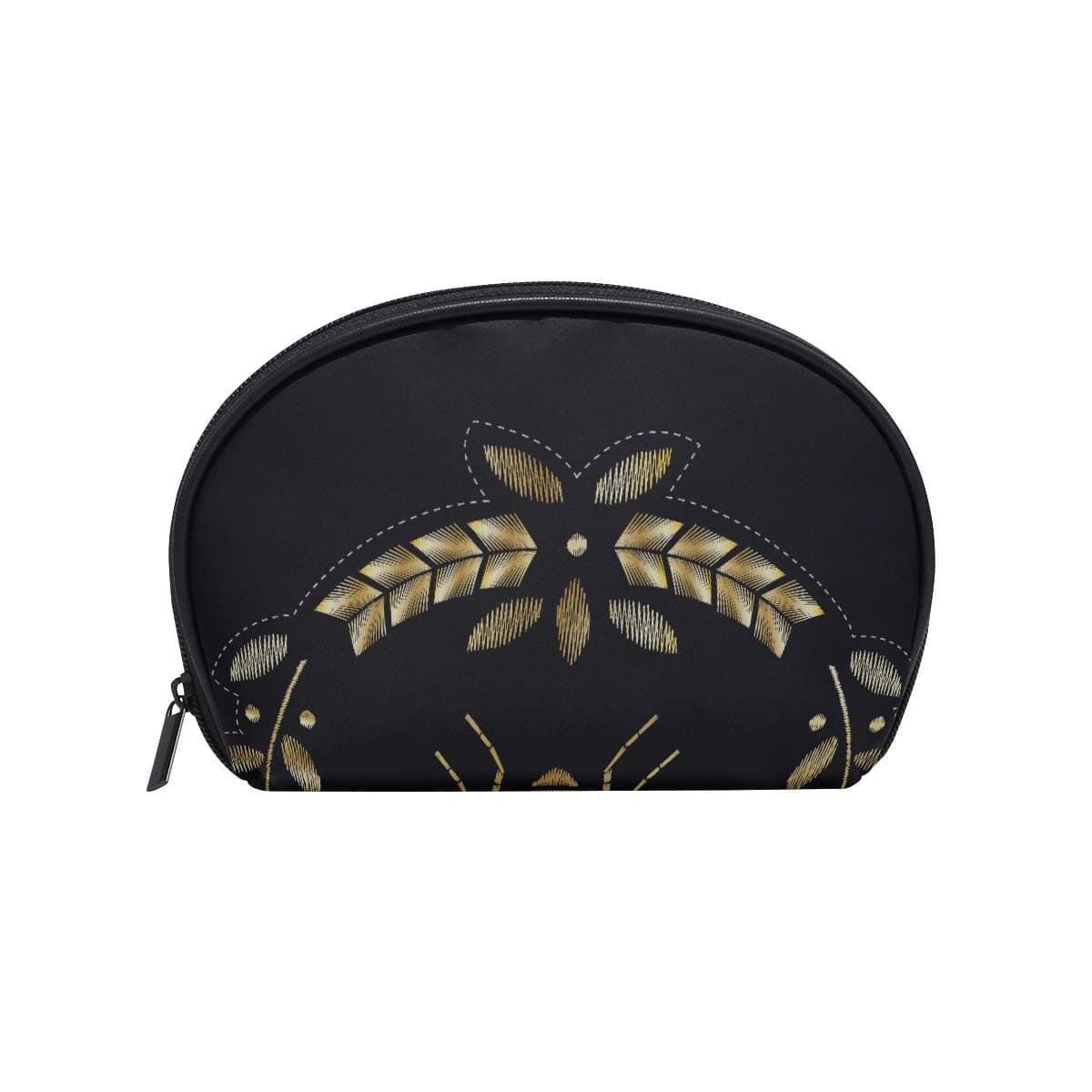 Shell Shape Makeup Table Bag Embroidered Coat Of Arms With A Bee A Fly Print Toiletry Bag Set For Women Femme Makeup Bag Portable Travel Multifunction Storage Bag With Zipper For Women