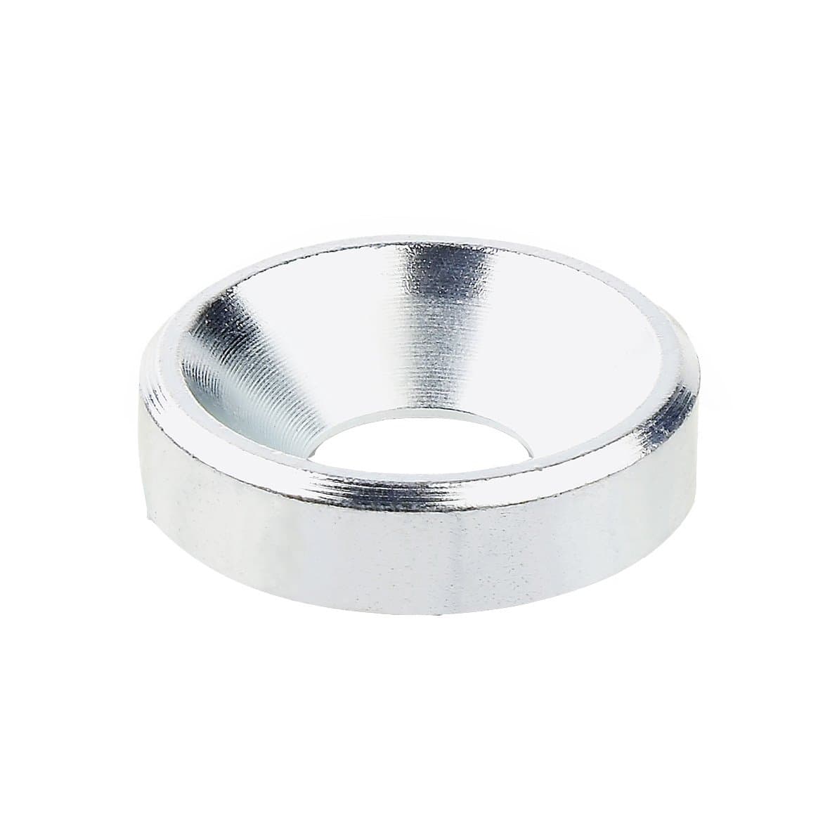 J.W. Winco 6341-ST-10-25-B-ZB GN6341 Washer with Bore for Countersunk Screw, 10 mm Bore, 25 mm OD, 6.5 mm Thickness, Steel Zinc Plated, Blue Passivated