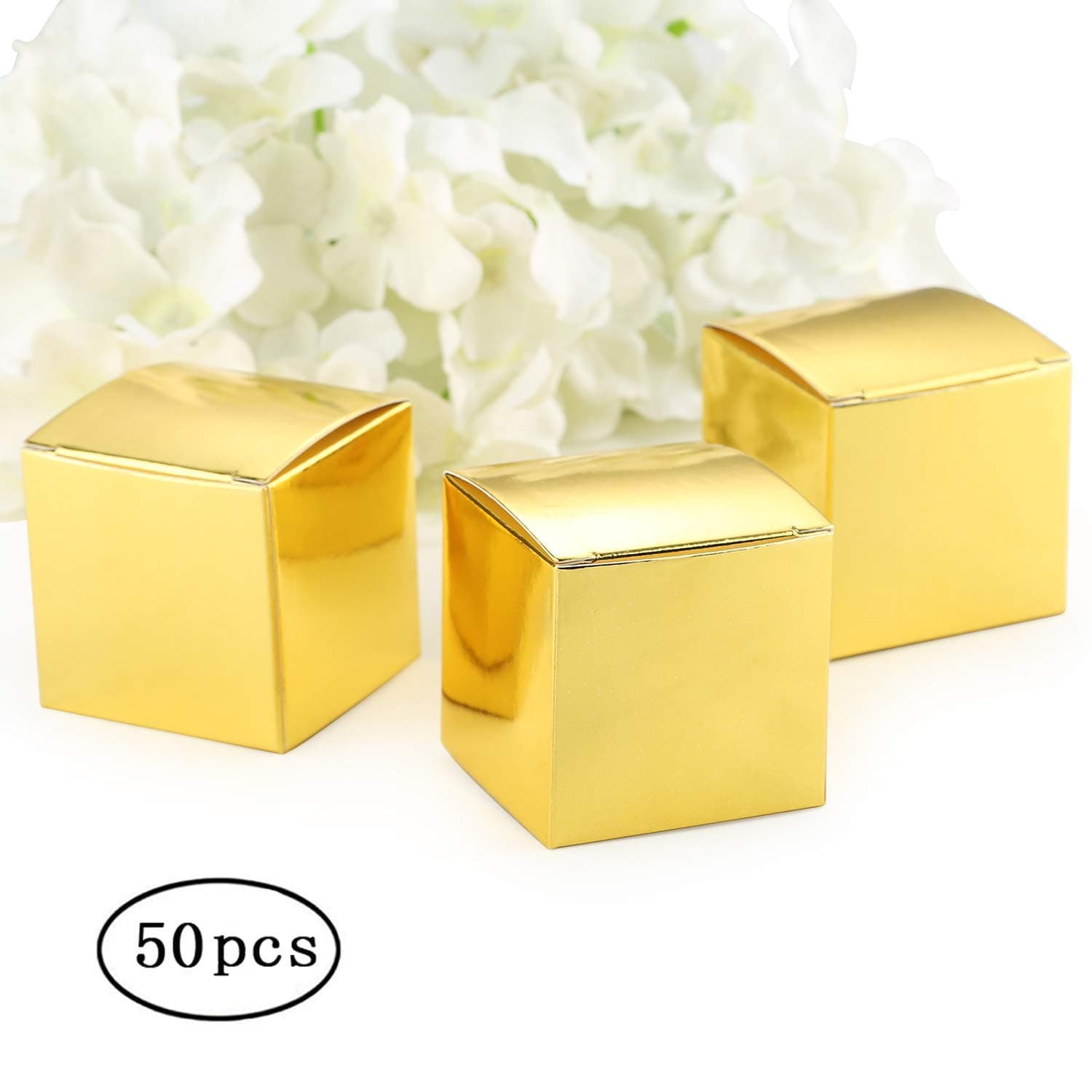 gift box Candy Gift Boxes (Yellow) -Set of 50 Pcs