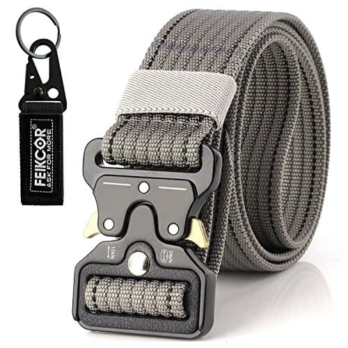 QIXUN Tactical Belt 1.57" Heavy Duty Belt, Quick-Release Military Style Shooters Nylon Belts with Metal Buckle