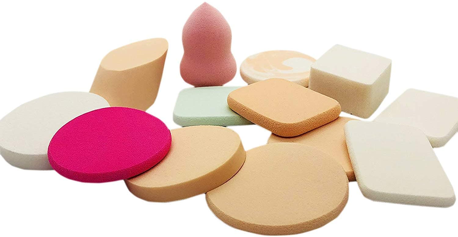 AY Make Up Cosmetic Sponge Puff, 13 Pieces