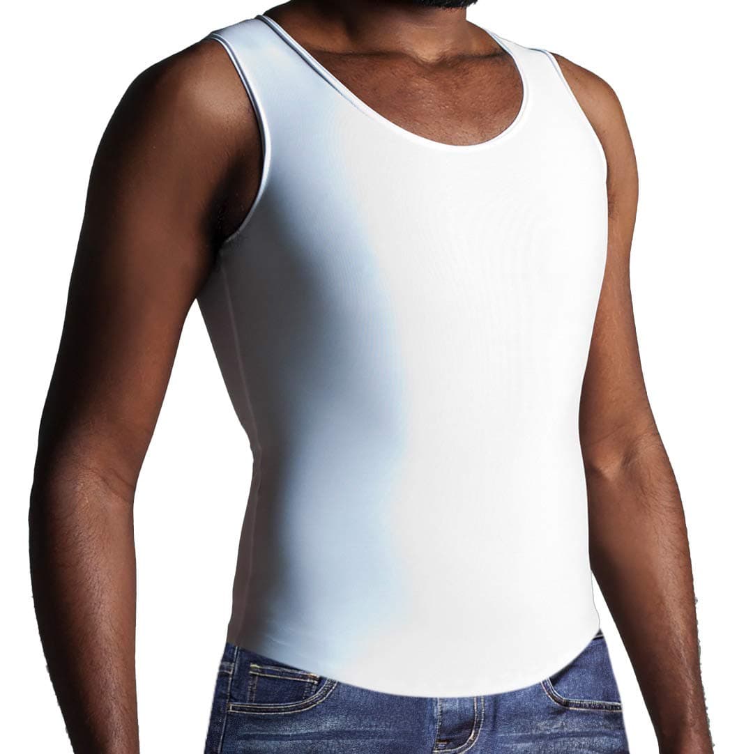 GC2 Gynecomastia Compression Undershirt (4X, White)