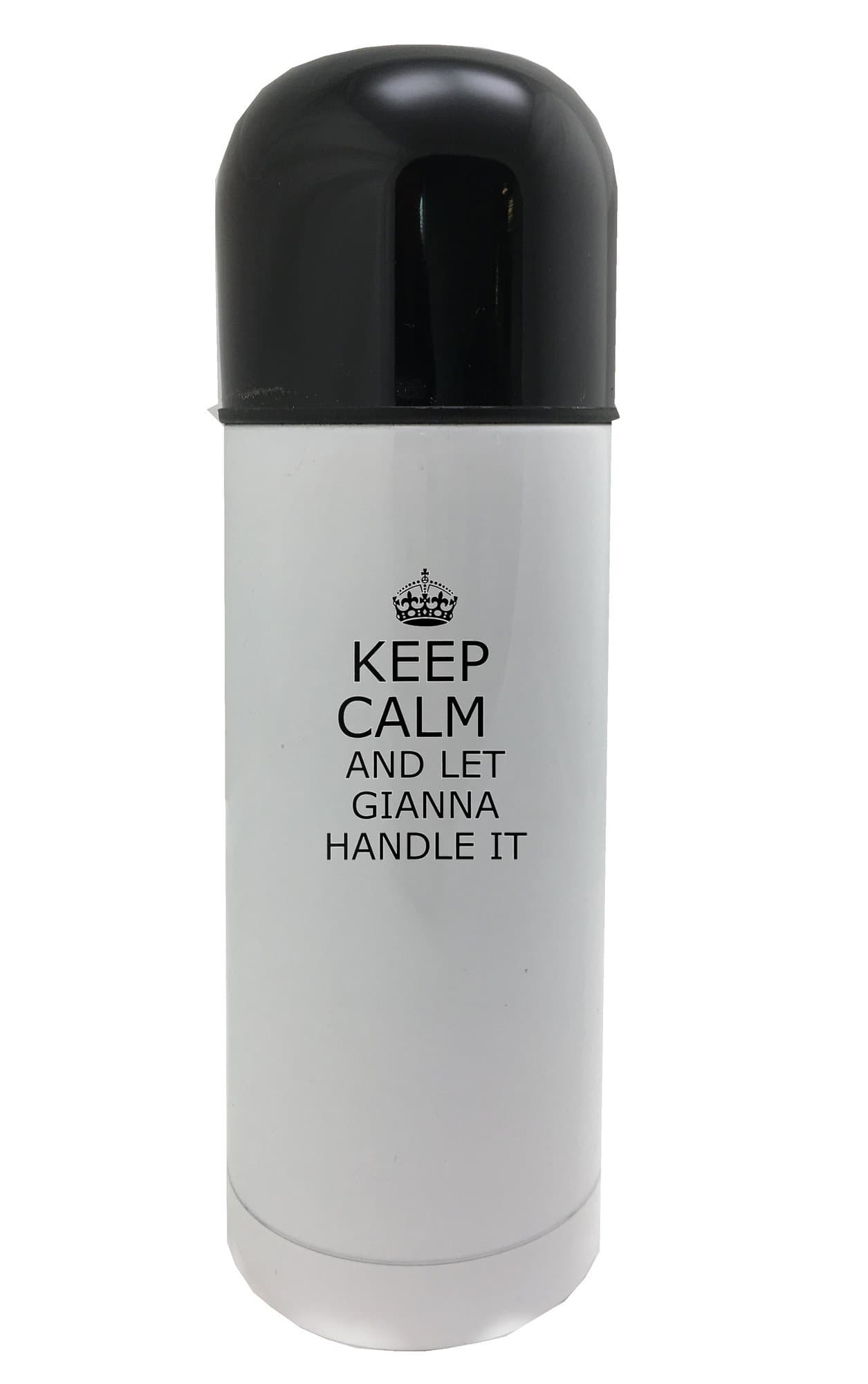 Fotomax Handle it GIANNA Keep calm 350ml white thermos