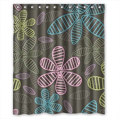 Artsplaza Polyester Flower Shower Curtains Width X Height / 60 X 72 Inches / W H 150 By 180 Cm Best Choice For Girls Gf Valentine Artwork Kids Boys. Water Repellent - Fabric