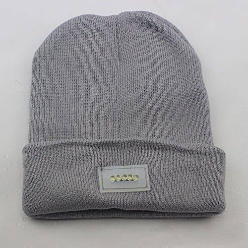 Ultra Bright Quality 5-LED Light Beanie Hat - Long Lasting Battery - Unisex - One Size Fits All - Headlamp for Camping, Running, Fishing, Hiking, or Any Outdoor Activities! (C3)