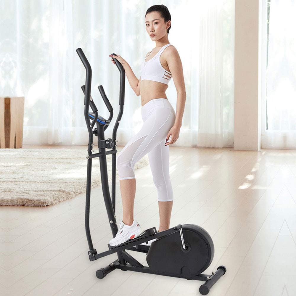 YZT QUEEN Elliptical Machine,Cross Training Machine,Magnetic Control Elliptical Machine Stepper Space Walker Indoor Exercise Bike Equipment Home Walking Machine Silent Elliptical Instrument