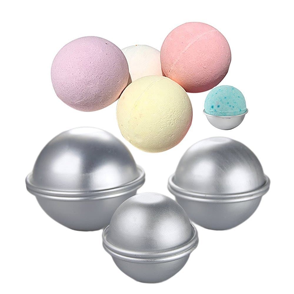 E2O Home DIY Aluminium Bath Bomb Mold Different Size 3 Set