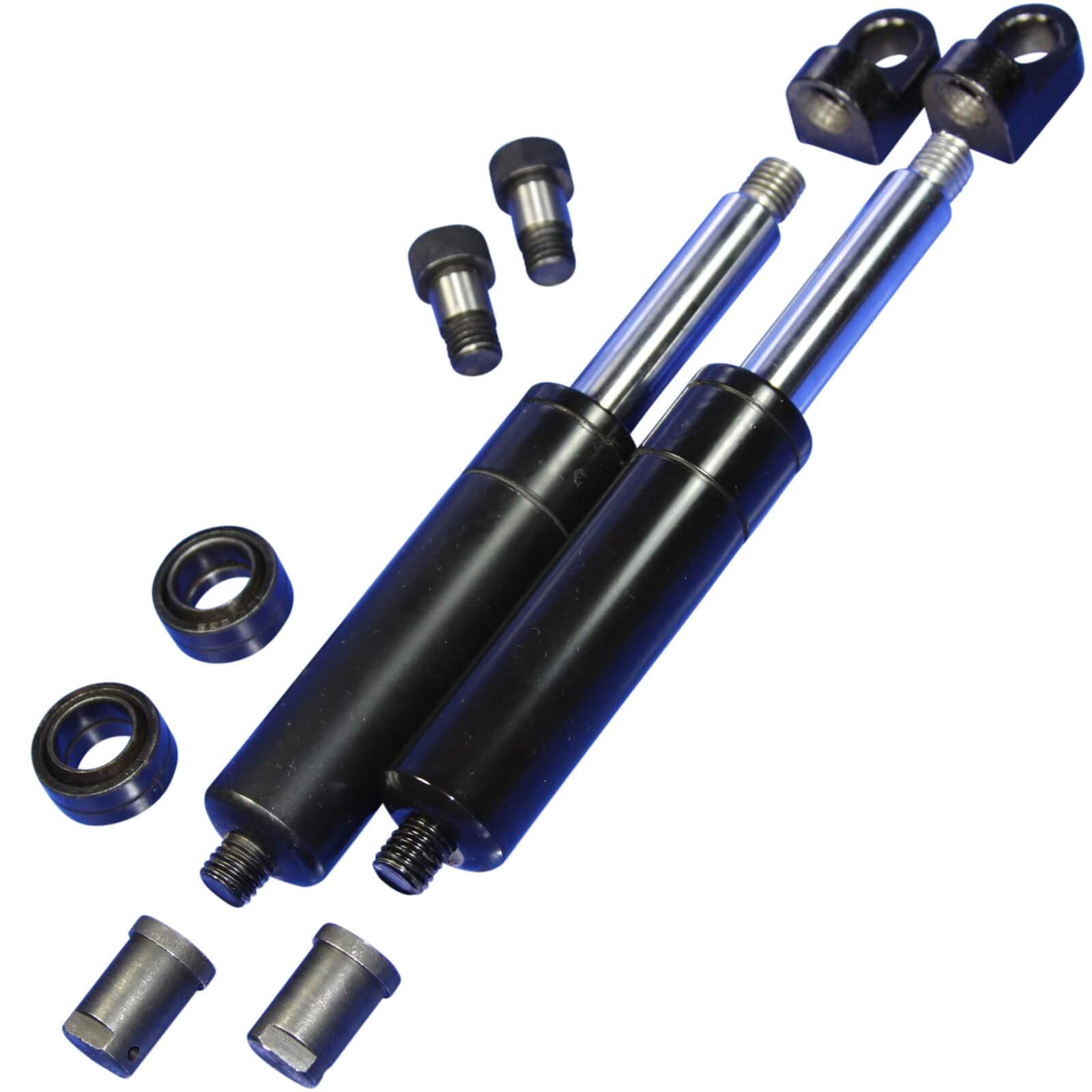 2 Bolt On Lambo Vertical Door Kit Replacement Shocks with 8 Fitting Ends - 7 3/4" M12 500lbs to 950lbs by XEquipped (800lbs)
