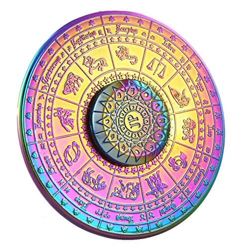 FINGER SPINNER Rainbow Fidgets Spinner Toy Divination Compass Hands Spinner Finger Spin Relieves Toy High Speed Focus Toy Relieves Anxiety Stress and Boredom for Kids & Adults