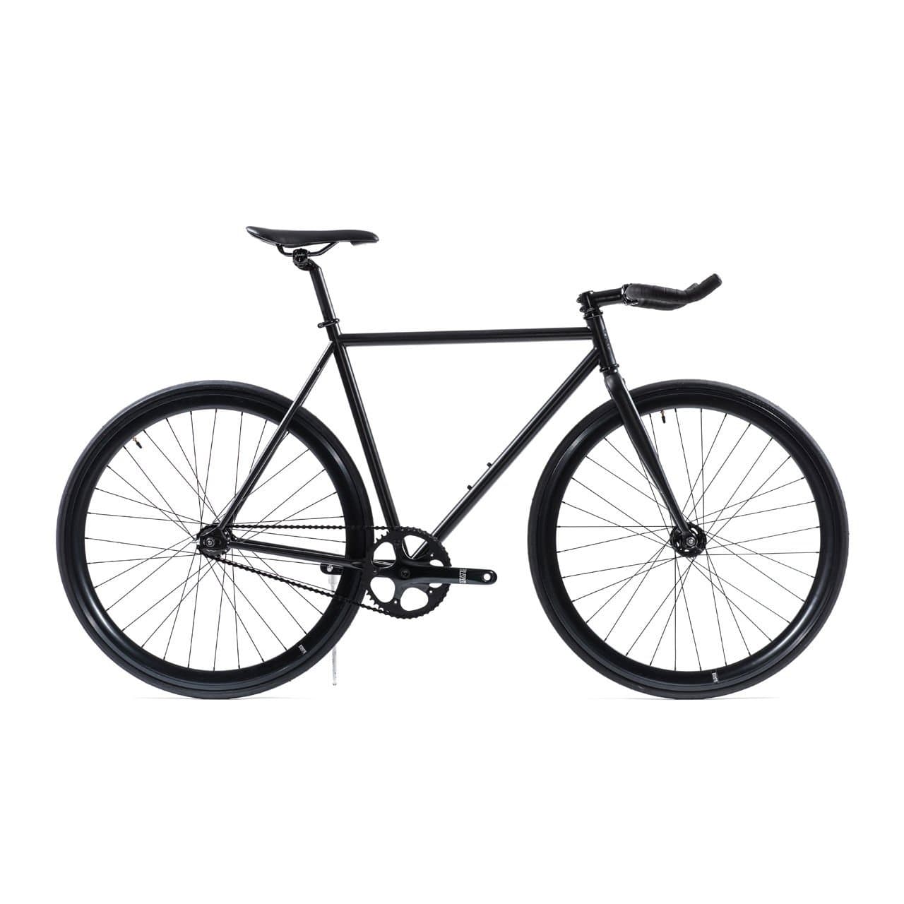 State Bicycle Unisex's Core Model Fixed Gear Bicycle-Matte Black 5.0, 52 cm