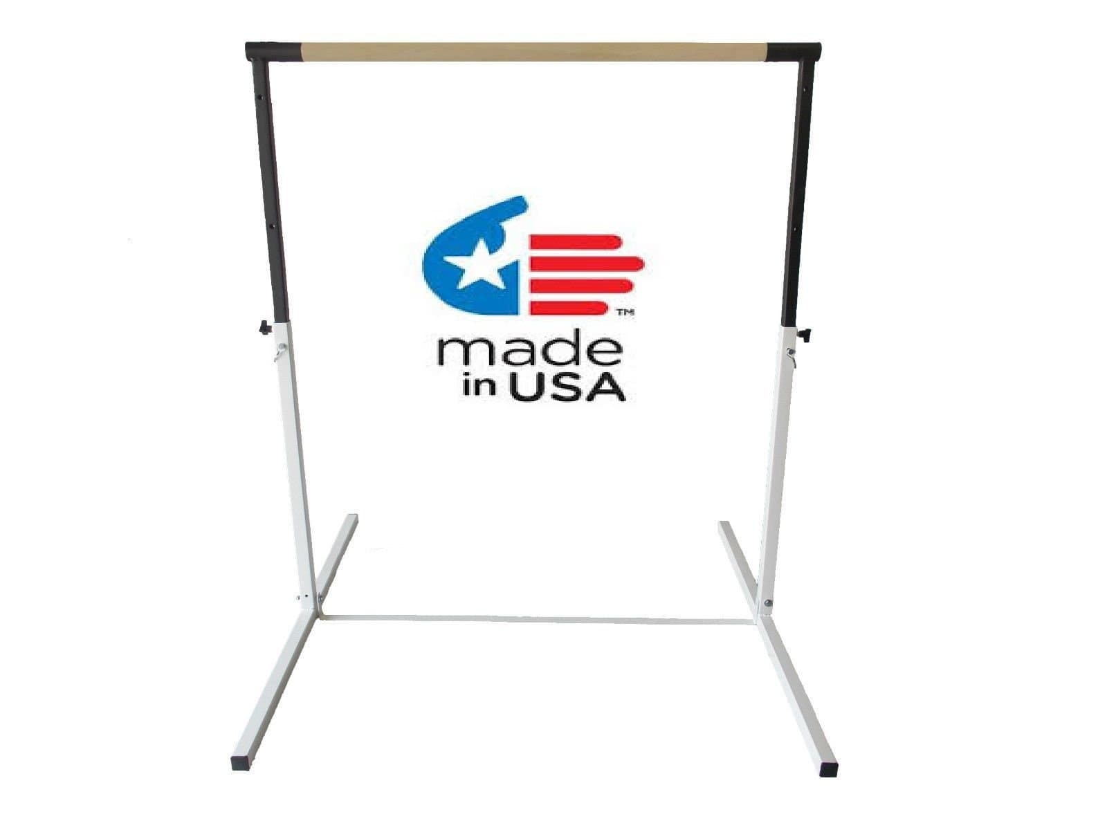 BeamKing White Adjustable Gymnastics Horizontal Kip Bar