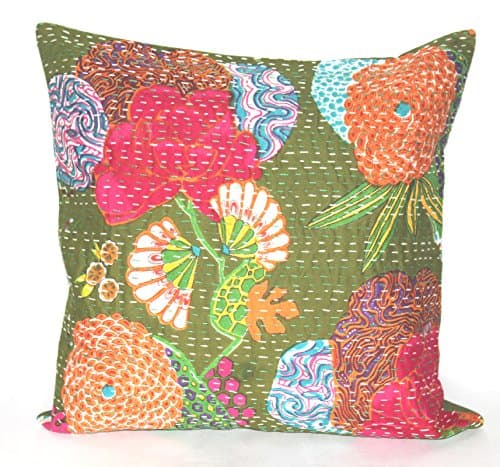 Denika Handicrafts throw pillows pillow covers decorative kantha throw pillows decorative throw pillows throw pillow covers kantha pillow