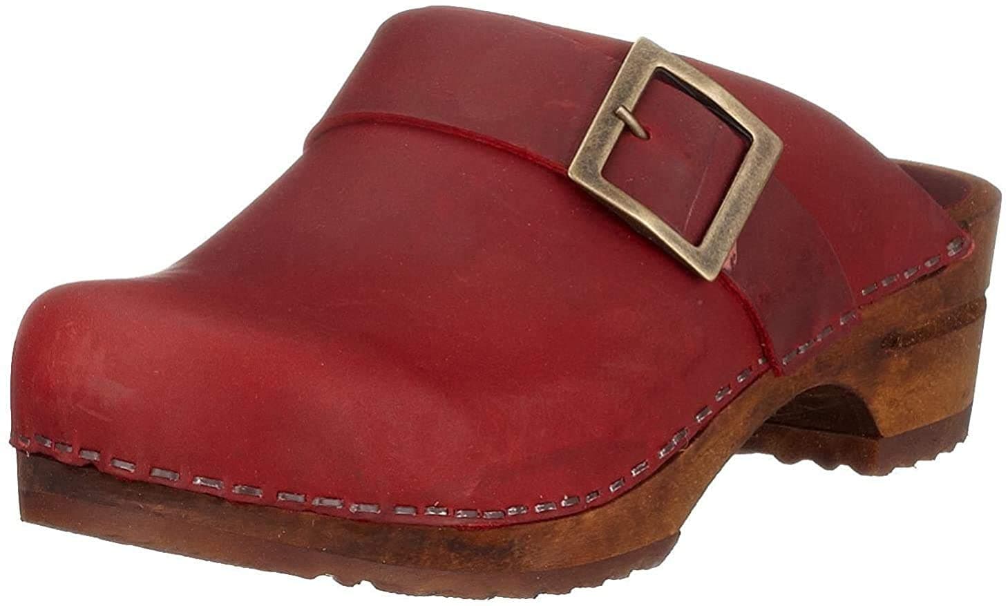 SanitaWomen's Wood Urban Open Clogs
