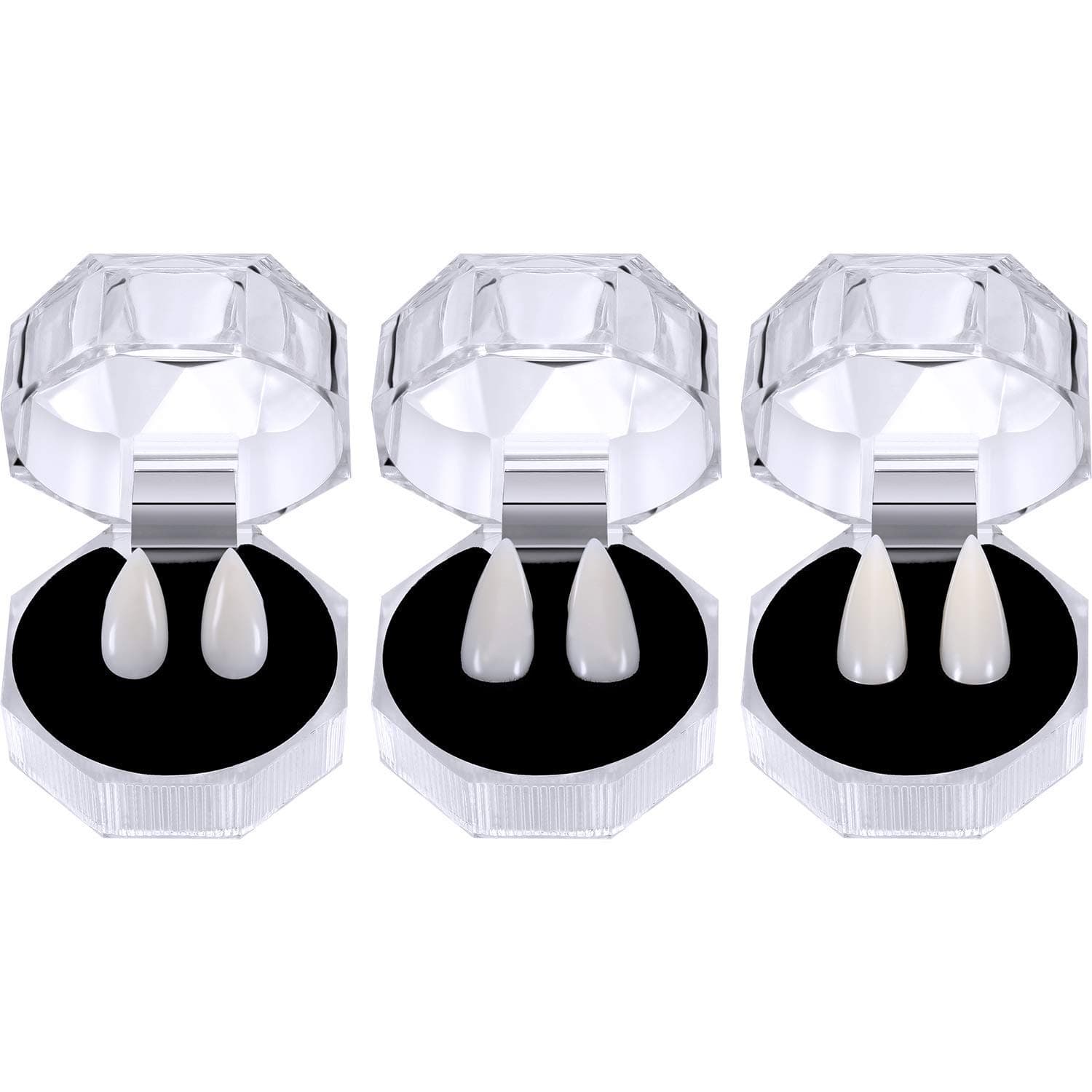 30 Pair Vampire Teeth, Homezal Horror Vampire Fangs for Halloween Party Cosplay Prop Decoration