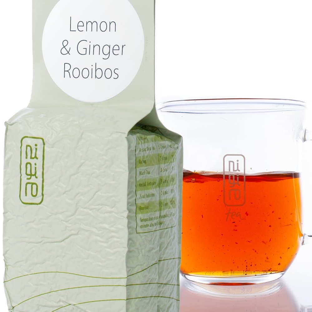 Unique Lemon & Ginger Rooibos Blend (40 cups/3.5oz) | Nigiro | Caffeine Free | Supreme Loose Tea Leaf Selection