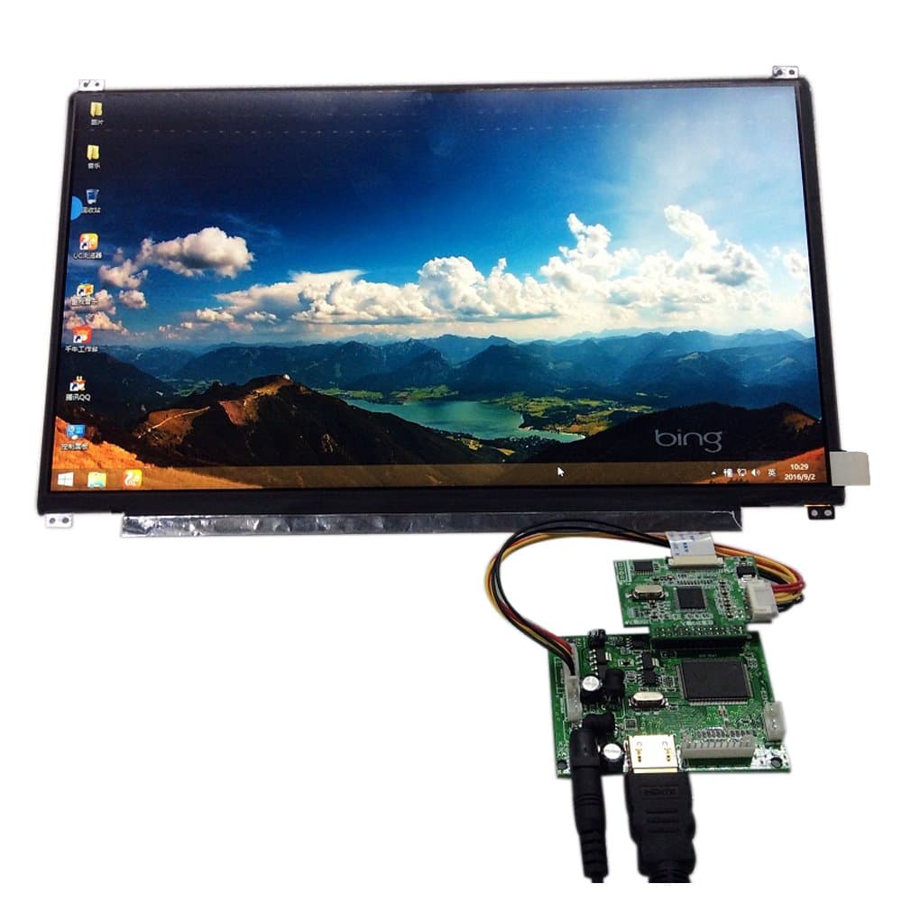13.3 inch 8 Bit Display Screen 1920x1080 IPS 1080P Suitable for Car Raspberry Pi 3 Game PS4 Monitor