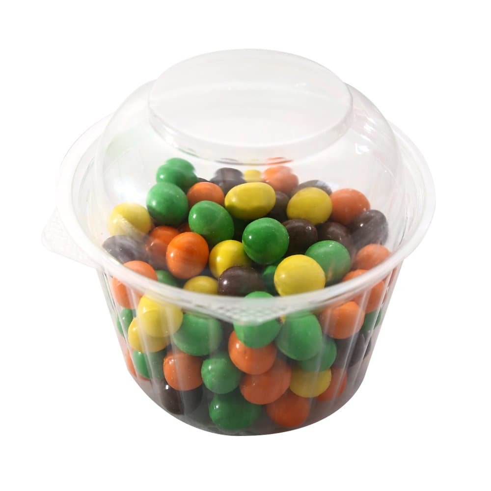 Clear Plastic Salad Fruit Disposable Bowl with Lids (16oz, Dome Lid, 15)