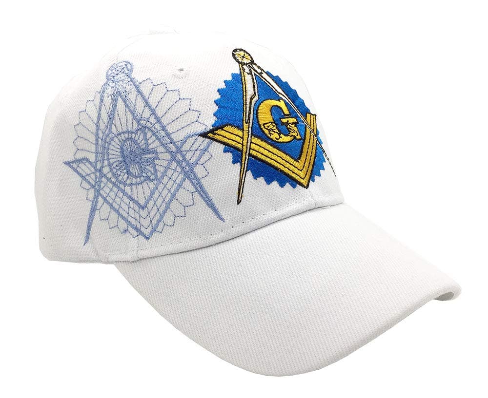 Freemason Mason Symbol Adjustable 3D Embroidery Baseball Cap Hat