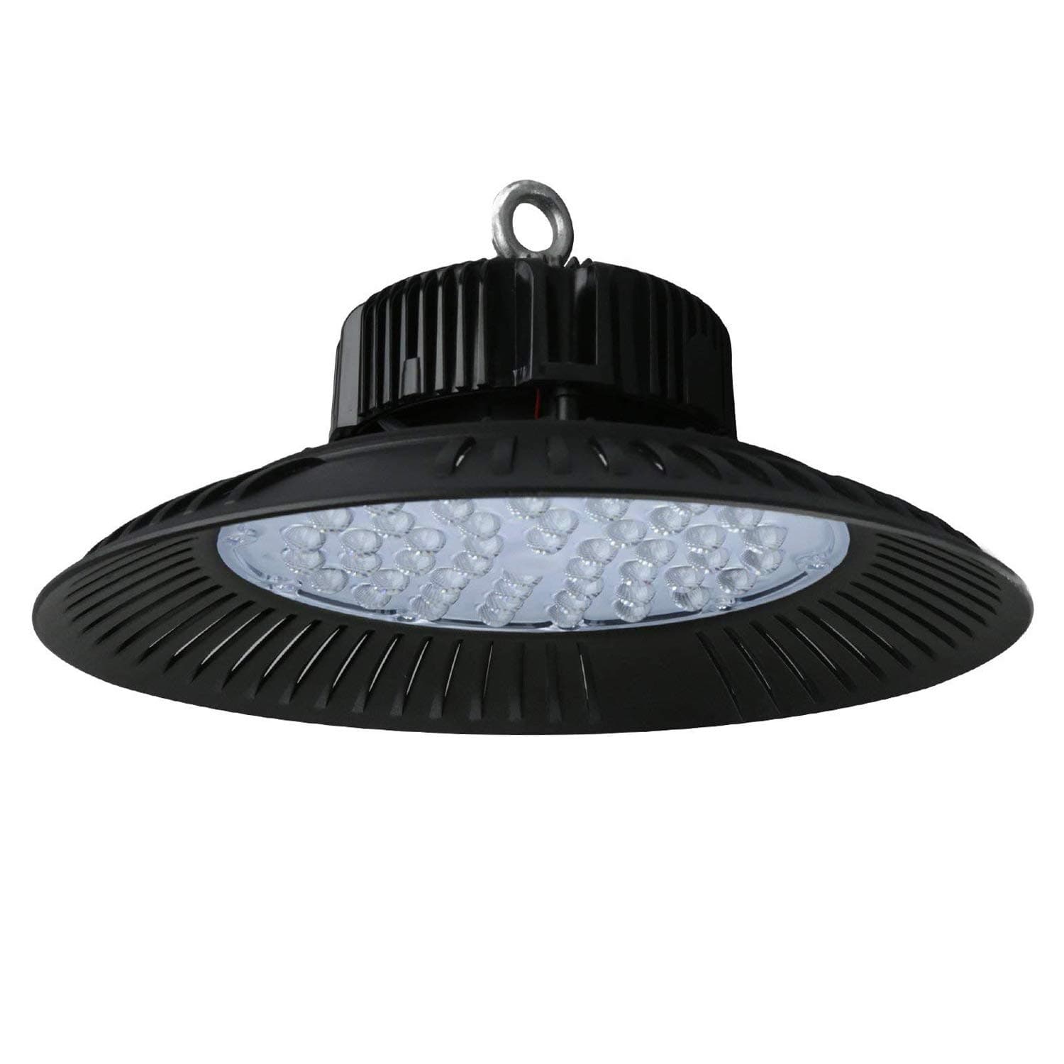 LED High Bay Light, Frideko 150W UFO High Bay Light UL Listed 5000K Daylight White, (Replacement for 600W HID/HPS), Commercial Light for Workshop Factory (Black) - 5 Year Warranty