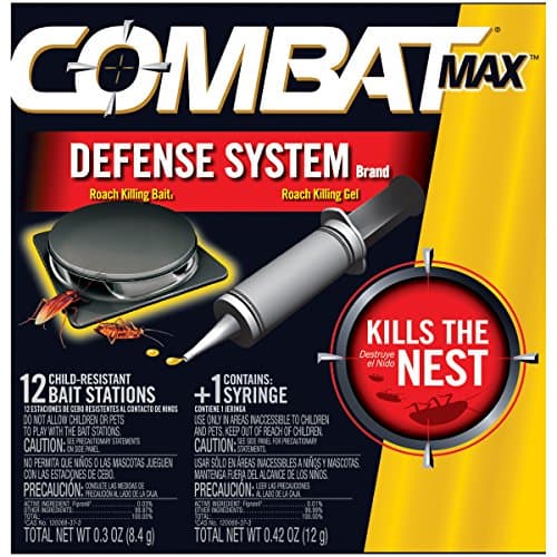 Combat Max Defense System Brand, Small Roach Killing Bait and Gel, 12 Count