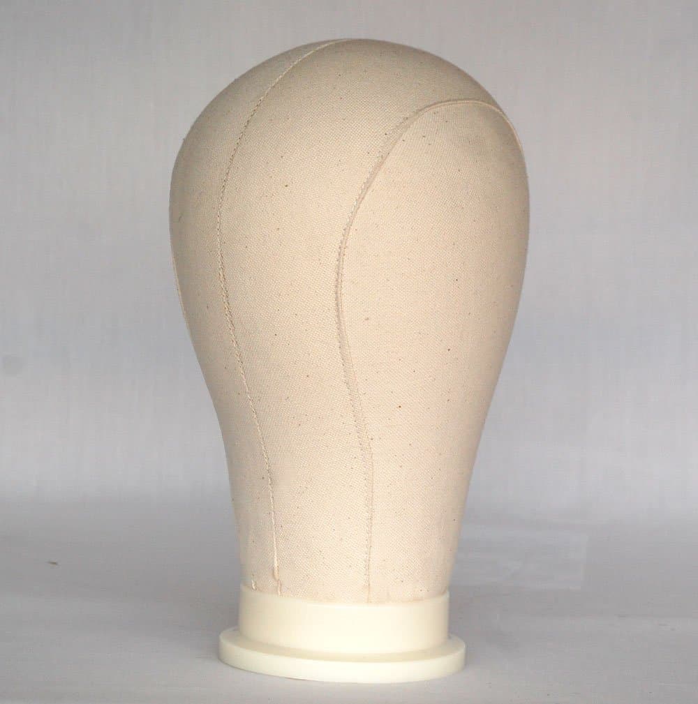 " Limited Time Offer" Canvas Block Head (21" Circumference) Canvas Block Head 7 Size available (21"- 24") Mannequin Head Wig Display With Mount Hole (21" - Block Head)